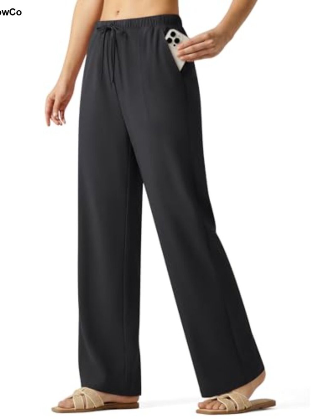 G4Free Wide Leg Drawstring Pants Lightweight Flowy Travel